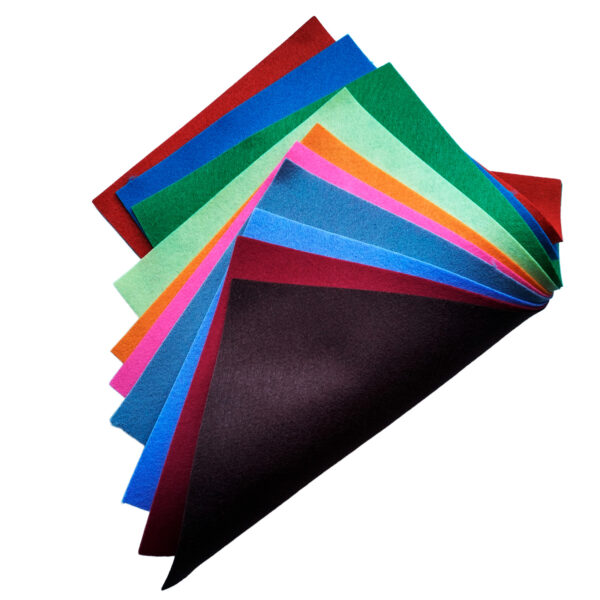 Felt Polyester 10Pc  20x30 cm assorted colors - Afbeelding 3