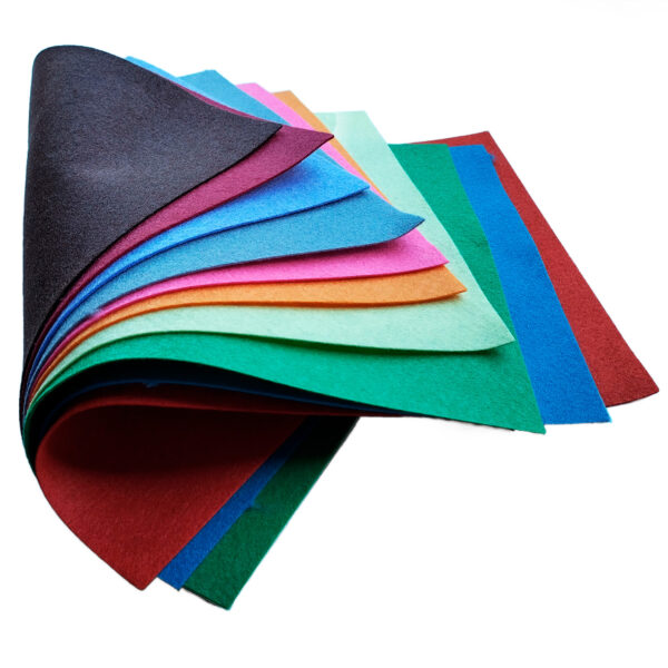 Felt Polyester 10Pc  20x30 cm assorted colors - Afbeelding 5